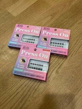 3 PACKS - Ardell Press On Pre-Glued Underlash Extensions - Naked & Wispies